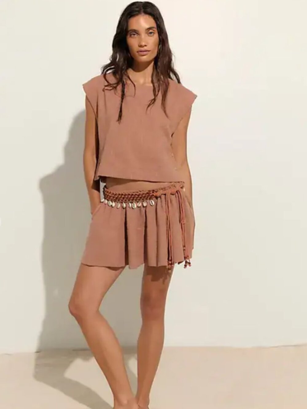 NWT Free People Skye Mini Skirt Set M